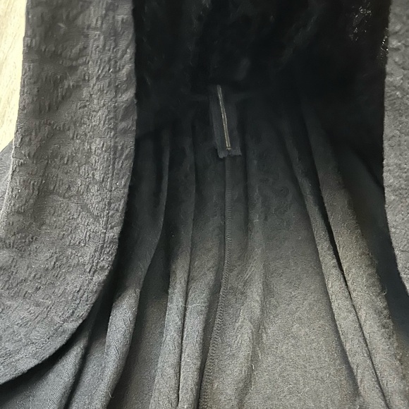 Xhilaration Black Brocade Mockneck Fit & Flare Mini Dress size S - Picture 7 of 8